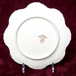 Редкость! Антикварная Фарфоровая Тарелка - Блюдо «ВИШНЕВАЯ ФЕЯ», Works Karlsbad, Австрия конец XIX - начало ХХ века.