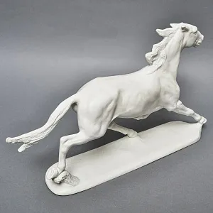 Редкость! Бисквитный Фарфор - Большая Статуэтка «Бегущий конь», ROSENTHAL Германия.