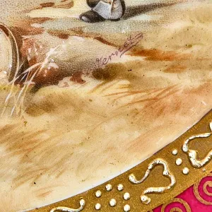 Коллекционная Фарфоровая тарелка - блюдо «Наполеон в битве при Йене», Porcelaine de Paris Франция.