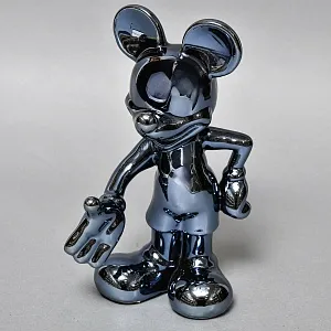 Дизайнерская фарфоровая статуэтка «Микки Маус. Зеркальный графит» от Disney Showcase Collection / Enesco, США - 2010 год.