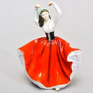 Коллекционная Фарфоровая статуэтка «Испанская Танцовщица. Карен», Royal Doulton Англия.
