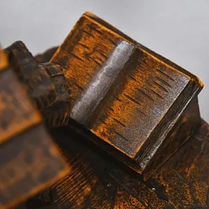 Авторские Деревянные Букенды - Держатели - Подставка для книг «Учёные Терьеры», Германия, 60-е гг.