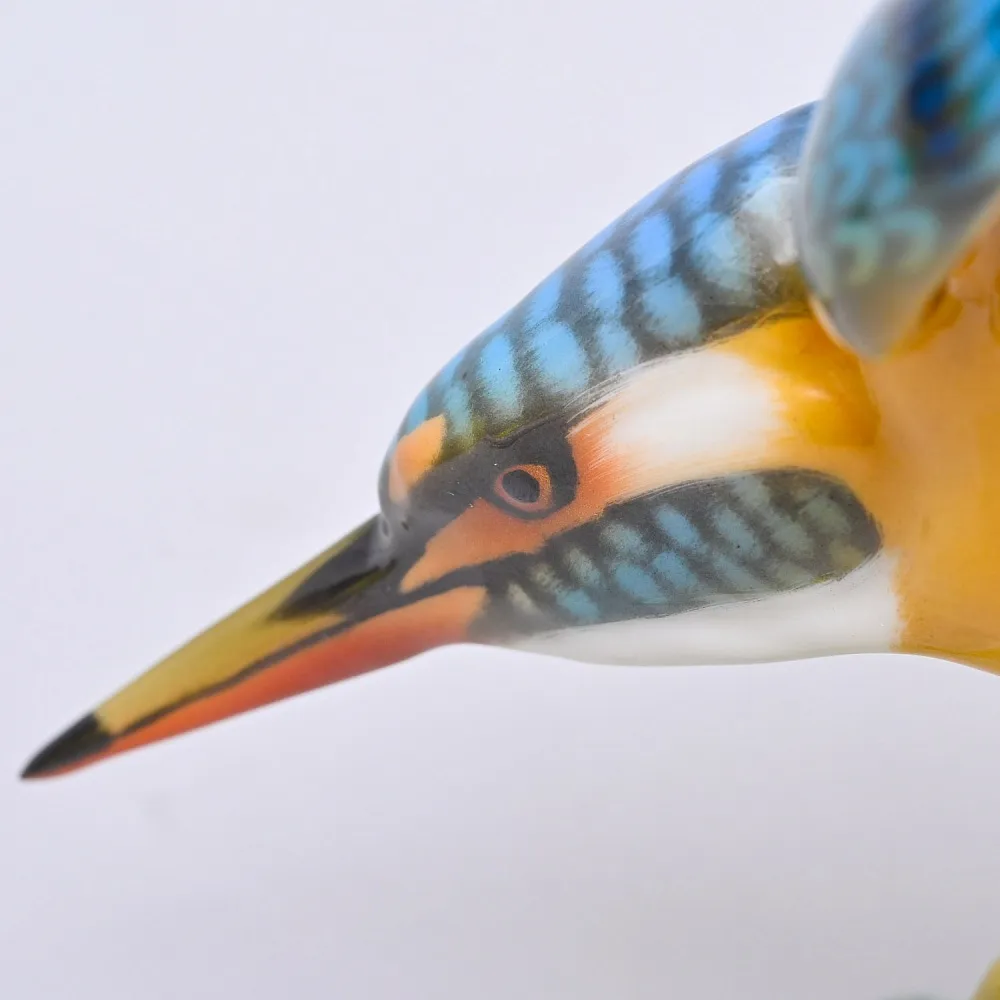 Фарфоровая Статуэтка «Птица - Зимородок», Hutschenreuther Германия, вторая половина ХХ века.