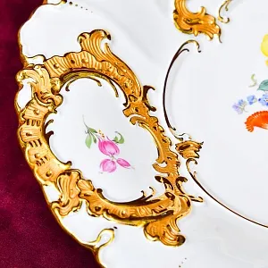 Коллекционное Сервировочное Блюдо - Тарелка, Фарфор MEISSEN Германия -1985 год.