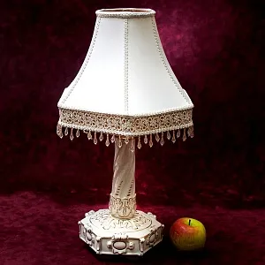 Фарфоровая Настольная Электрическая Лампа - Светильник SANDIZELL, Германия 1951-1960 гг.