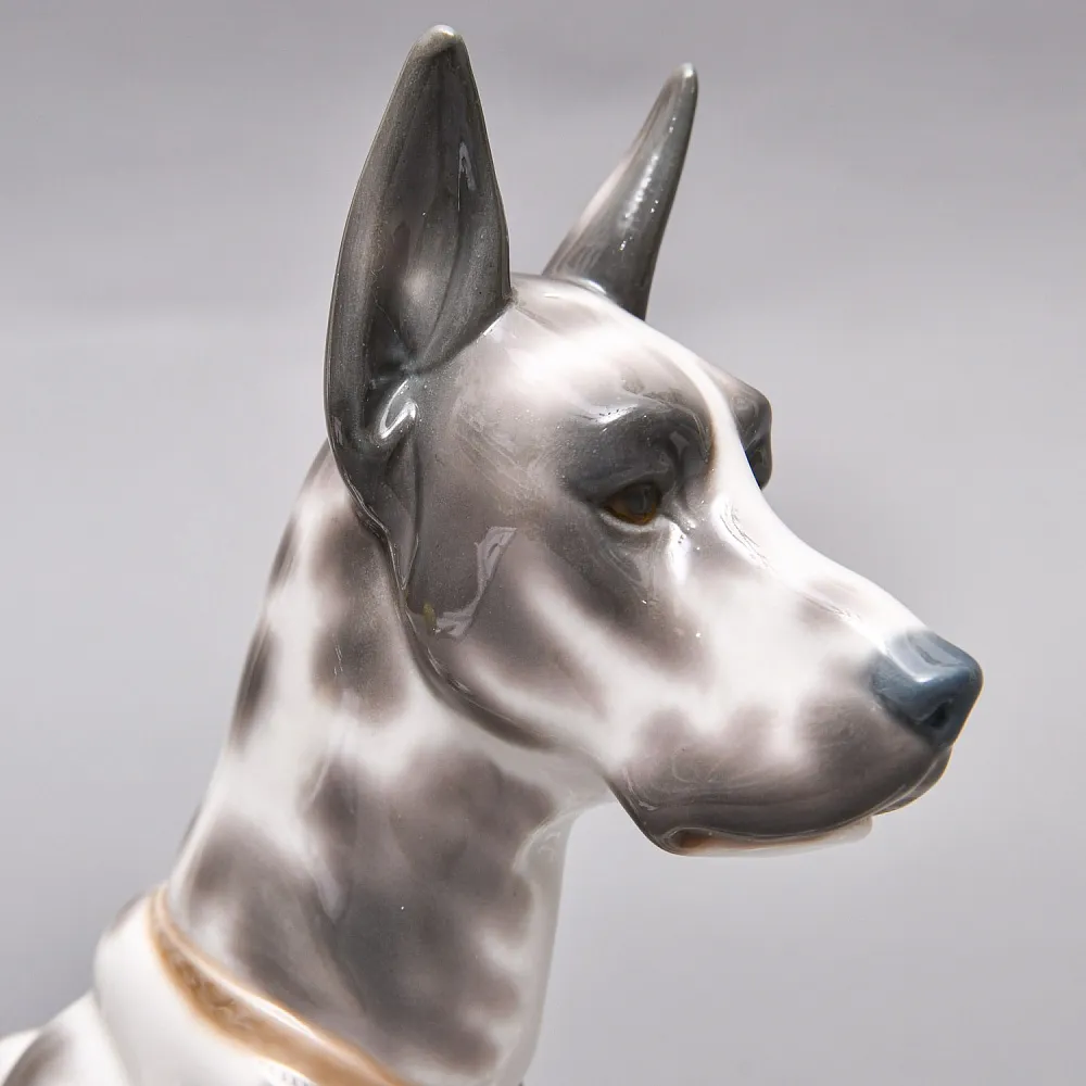 Коллекционная Фарфоровая статуэтка «Собака. Немецкий Дог», Lladro Испания.