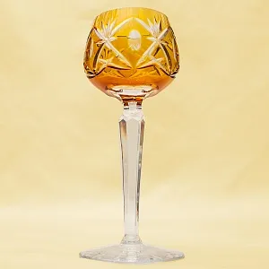 Хрустальный Бокал для вина серия «Der Bernstein», Lauzrits, Германия, 60гг.