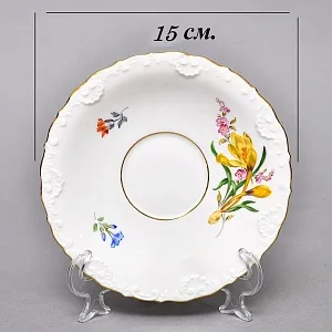 Фарфоровый Чайный Сервиз на 6-ть персон «Мейсенский букет», MEISSEN Германия, 1924 - 1934 годы.