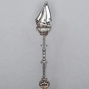 Сервировочный Набор Коллекционных  Десертных Ложек «Парусные Корабли», Silverplate Германия.