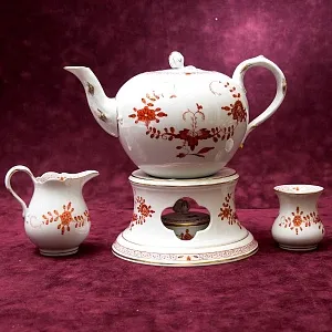 Чайный Сервиз «Индийский цветок» на 6-ть персон Фарфор MEISSEN / МЕЙСЕН Германия.