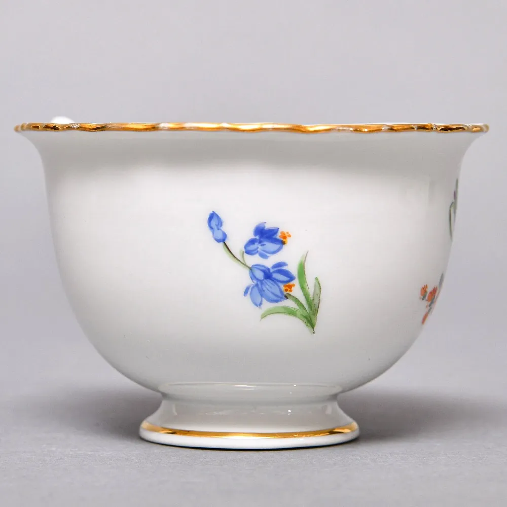 Чайный набор «Мейсенский букет» на 6 персон, Фарфор MEISSEN Германия, 1924 - 1934 годы. 