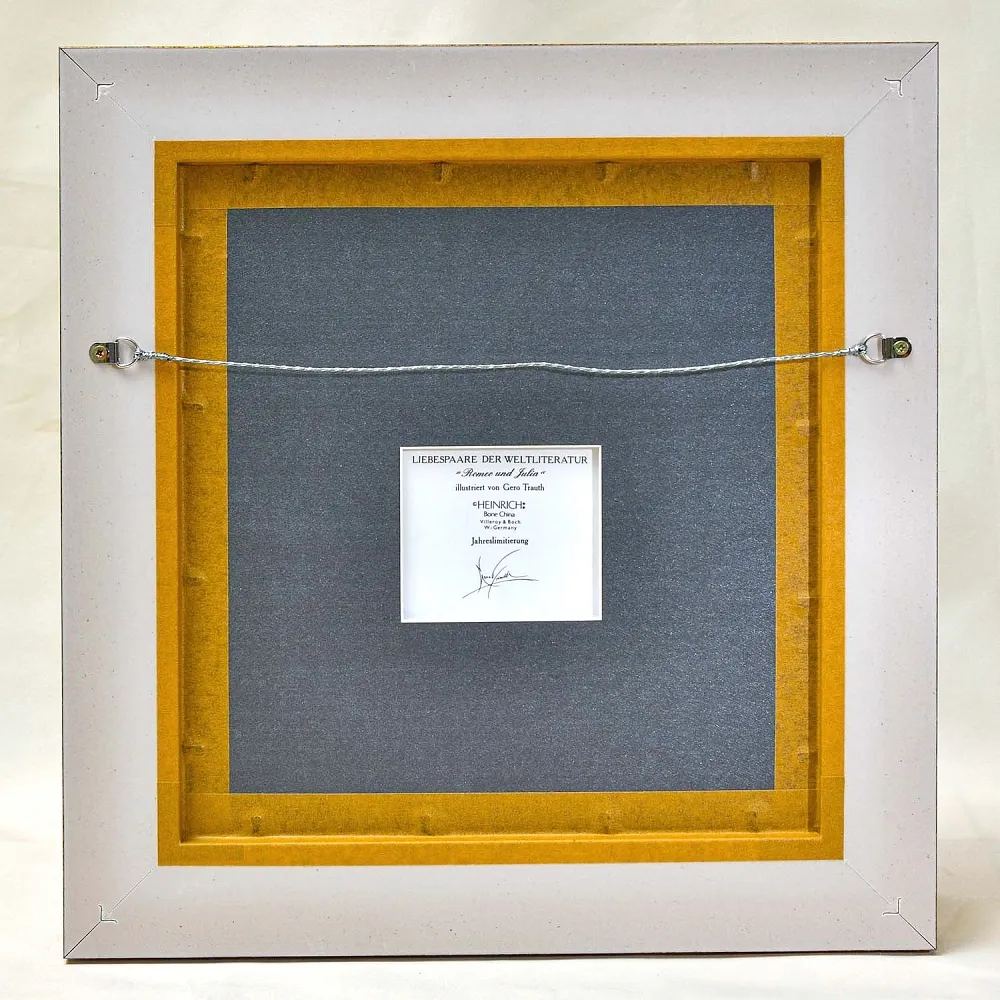 Картина - Панно - Фарфоровая Плакетка «Ромео и Джульета», Villeroy&Boch. Германия - 1980 год.