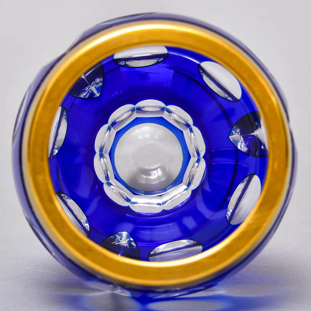 Миниатюрная Коллекционная Ваза - Кубок, Хрусталь ERNST WITTIG, Германия середина ХХ века.