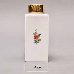 Коллекционная Фарфоровая Чайница - Баночка с крышкой «Букет», MEISSEN Германия ХХ век.