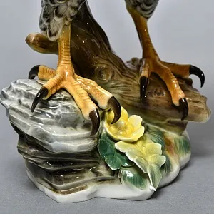 Большая Фарфоровая Статуэтка «Птица - Сокол-Сапсан», Hutschenreuther, Германия -1970 год.