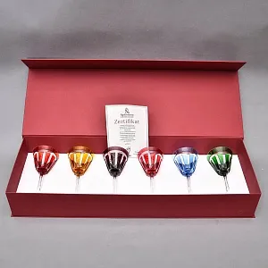 Редкость! Шесть Хрустальных Бокалов для Вина серия «CARAT», Limited Edition NACHTMANN Германия, конец ХХ века.