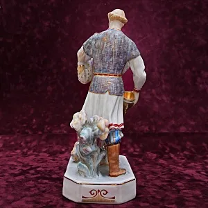 Редкость! Авторская Роспись - Фарфоровая Статуэтка «РУСЛАН И ЛЮДМИЛА» РОССИЯ ДФЗ Дулево.