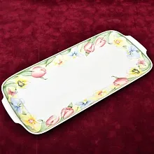 Сервировочный Фарфоровый Поднос с ручками - Блюдо, Villeroy&Boch Германия, 1991 - 1993 годы.