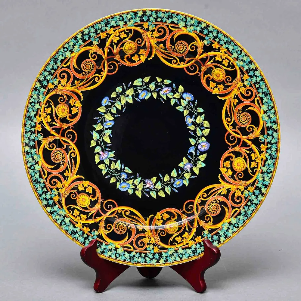 Коллекционная Тарелка - Блюдо «Золотой плющ» Фарфор, VERSACE, Rosenthal Германия -1997 год. 