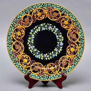 Коллекционная Тарелка - Блюдо «Золотой плющ» Фарфор, VERSACE, Rosenthal Германия -1997 год. 