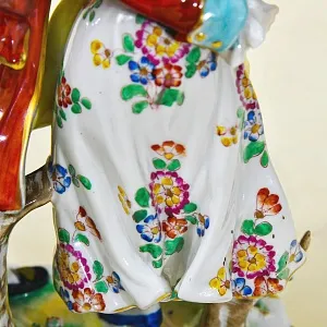 Антикварная Фарфоровая Статуэтка «Танцующая пара», VOLKSTEDT Германия -30 -е годы ХХ века.