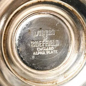 Металлическая Баночка - Емкость для сахарной пудры, Sheffield, Англия 50 гг.