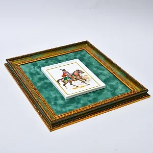 Картина - Панно - Фарфоровая Плакетка из коллекции «Кавалеристы ХIХ века», Германия.
