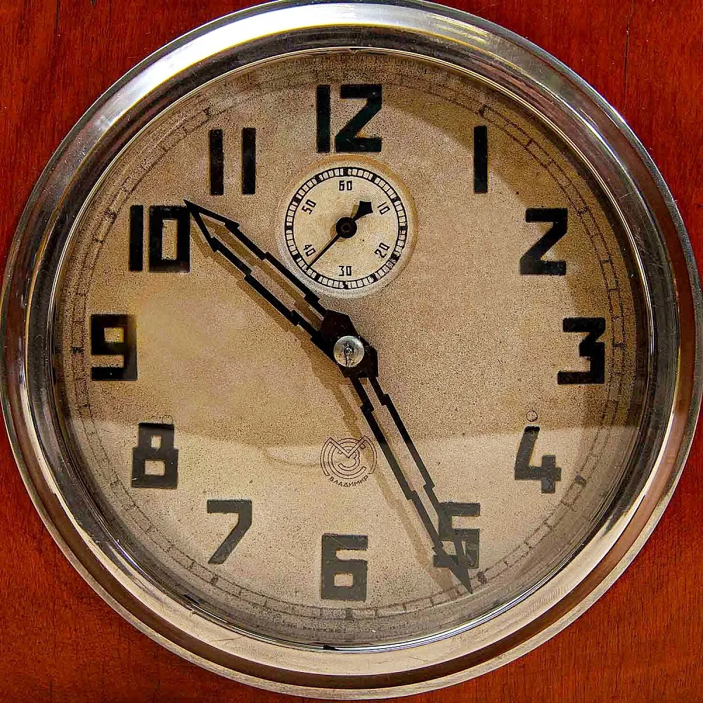 Сталинский Ампир - Настольные Механические Часы «Владимир» - СССР - 1958 г.