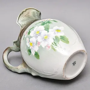 Фаянсовый Набор для Умывания «Яблоневый цвет», K&G Luneville Франция, 1900 - 1920 годы.