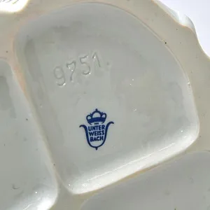 Редкость!!! Коллекционная Фарфоровая Статуэтка «Девушка в голубом платье», Unterweissbach Германия - 1958 год.