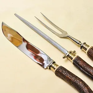 Набор для Барбекю «Охота» из 3-х предметов, Германия, Rostfrei Solingen, 60 -е гг.