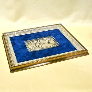 Настенное Панно - Картина - Барельеф «Серебряные Лыжи» Германия -1926 год.