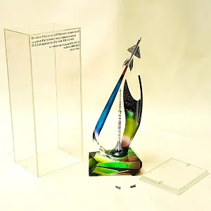 Редкость! Авиация - Памятный Подарок «40 лет Военно - Воздушной Академии им. Ю.А. Гагарина» Металл, Оргстекло - СССР -1980 год.