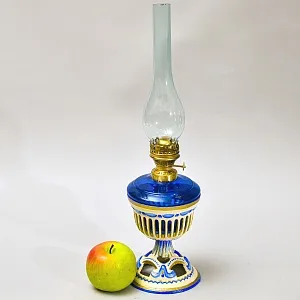 Старинная Лампа Керосиновая «ПРОВАНС» Металл / Стекло, первая половина ХХ века.