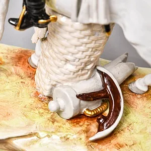 Редкая Коллекционная статуэтка «Наполеон Бонапарт на коне», Фарфор Scheibe - Alsbach Германия.