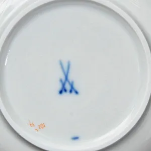 Коллекционная Фарфоровая Кофейная пара «Голубые цветы», MEISSEN / МЕЙСЕН Германия 50 гг.