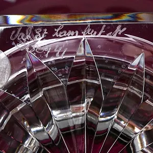 Редкость!!! Роскошная Фруктовница - Хрустальная Ваза на ноге, VAL SAINT LAMBERT, Бельгия -60 гг.