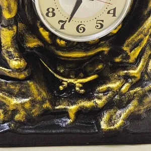 Чугунные Механические Настольные часы «Каменный Цветок», ЧЧЗ - МОЛНИЯ СССР-1967 год. 