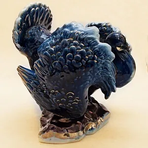 Большая Коллекционная Фарфоровая статуэтка «Птица - Дрофа», СССР Дулево -1956 год.