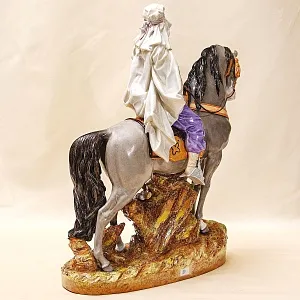 Редкая!!! Большая Фарфоровая Cтатуэтка «АРАБСКИЙ ВОИН» Shheibe - Alsbach Германия -1962год.