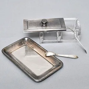 Набор для специй или соусов с двумя отделениями, Wellner Германия - 60 гг.