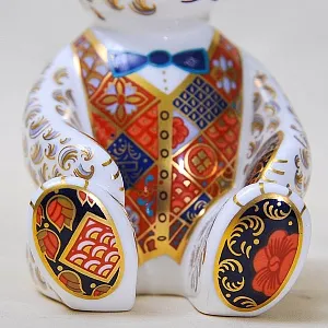 Коллекционное Пресс - Папье, Фарфоровая Статуэтка «МЕДВЕЖОНОК ТЕДДИ», Royal Crown Derby, Англия.