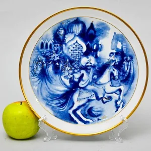 Коллекционная Фарфоровая Тарелка - Блюдо «Сказки Шахерезады - Халиф Багдада», MEISSEN Германия - 1983 год.