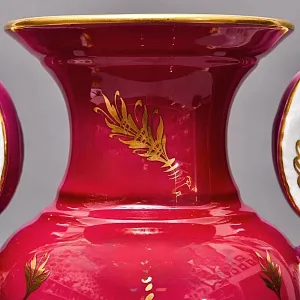 Коллекционная Фарфоровая Ваза «Битвы Наполеона», Couleuvre Франция, середина ХХ века.