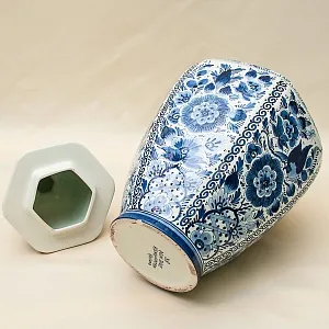 Большой Вазон «Райский Сад» Делфт - DELFTs, Голландия. Н-51 см. Середина ХХ века.