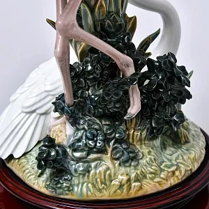 Редкость! Авторская Фарфоровая статуэтка «Две цапли на болоте», Lladro Испания, 1990 - 2004 годы.