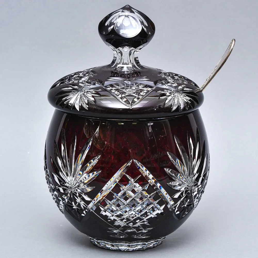 Редкость! «Рубиновый Хрусталь» Набор Крюшонница с Чашками, DOROTHEENHUTTE Германия.