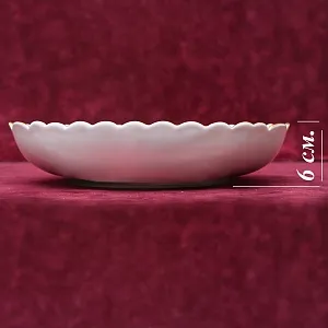 Сервировочная Тарелка - Блюдо - Сухарница  из коллекции BLUMEN, Фарфор MEISSEN Германия, 1974 год.