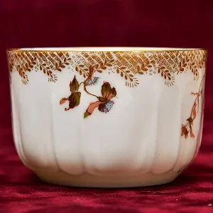 Антикварная Фарфоровая Чайно-Кофейная пара + Тарелка (тройка), Франция Limoges, 1876 - 1896 годы. 