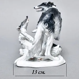 Коллекционная Фарфоровая статуэтка «Охотничьи собаки. Две Борзые», ROSENTHAL Германия.
